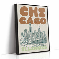 Chicago, Bubble Letter Skyline