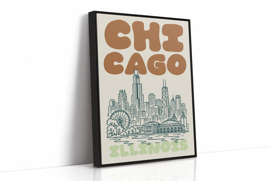 Chicago, Bubble Letter Skyline