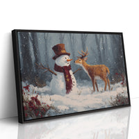 Winter Friends Share Forest Secrets