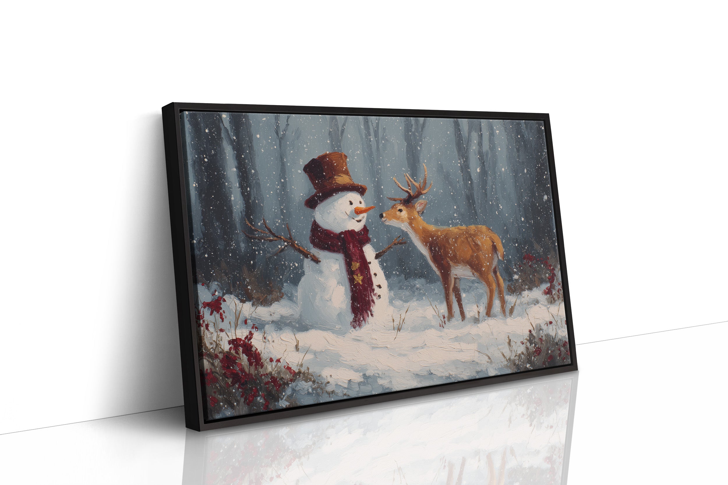 Winter Friends Share Forest Secrets