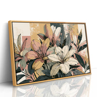 Lily Study, Color Block Botanical