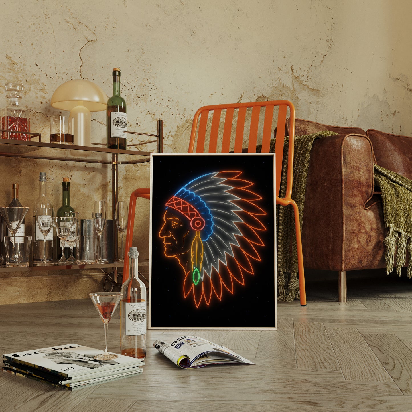 Neon Headdress Tribute
