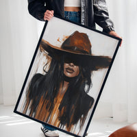 Midnight Dust – Western Cowgirl Wall Art