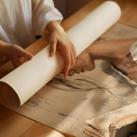 Woman Reading Impasto Portrait