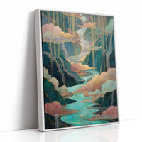 Golden Rain Falls On Turquoise Dreams