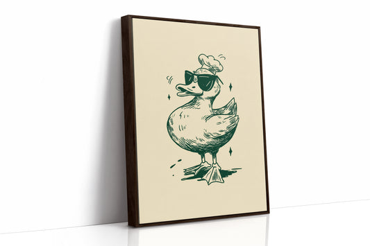 The Chef Duck Struts Proudly