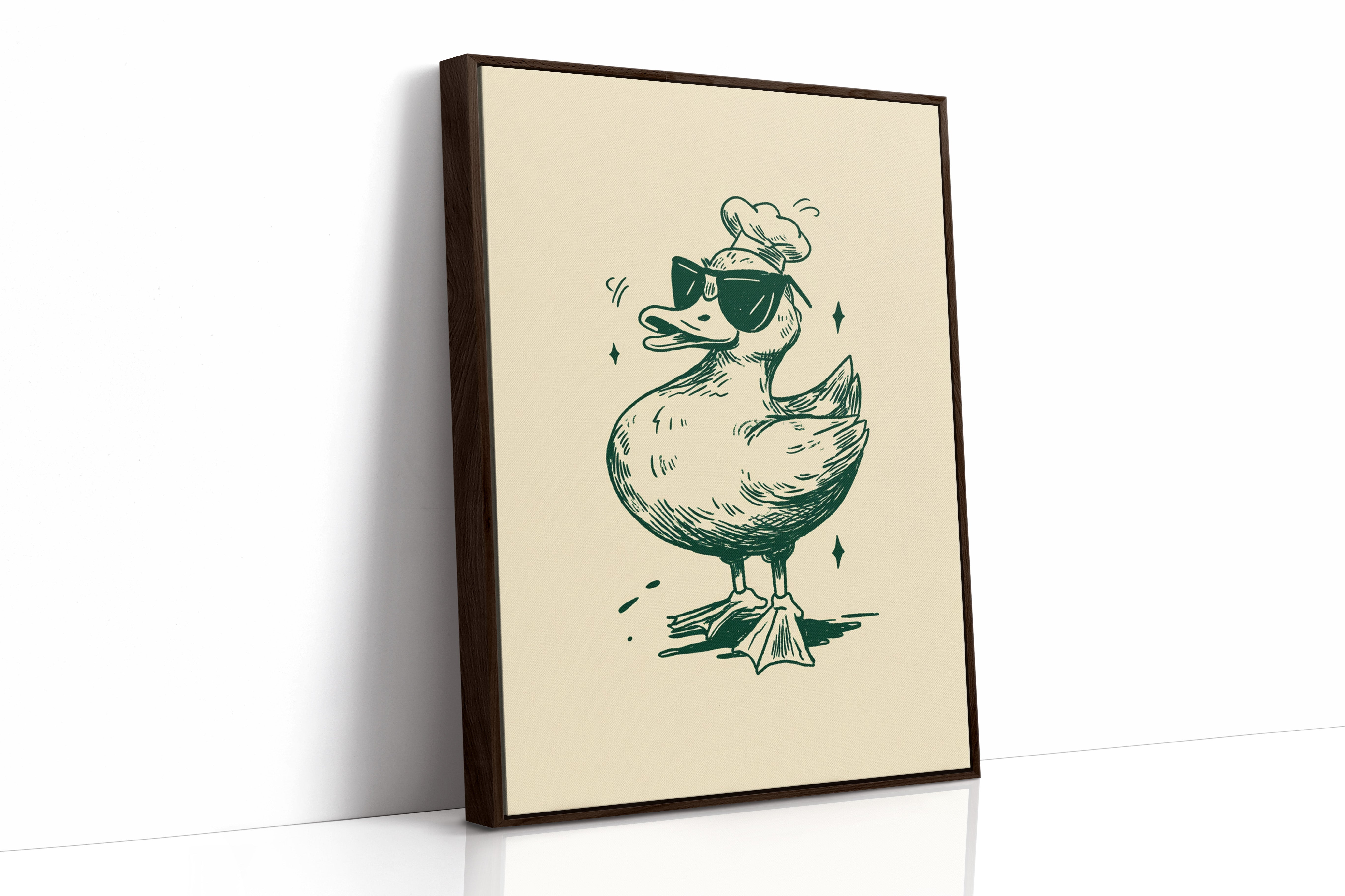 The Chef Duck Struts Proudly