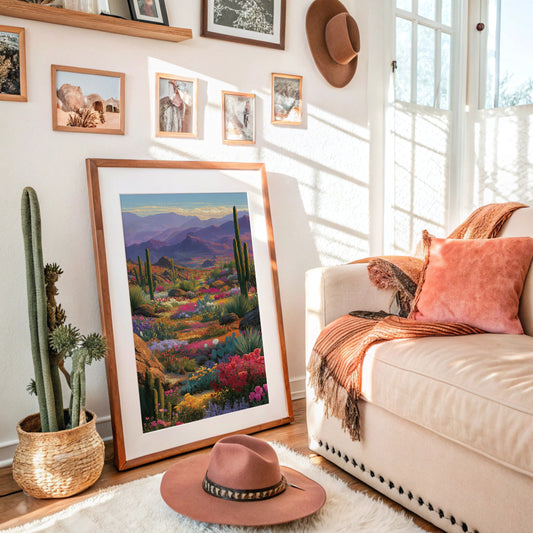 Wildflowers Paint The Desert Mountains