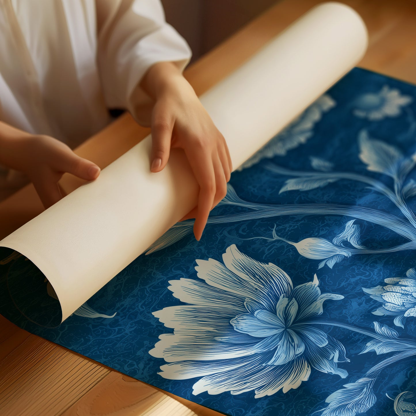 Blue Porcelain Garden Blooms Forever