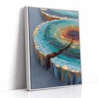 Turquoise Canyons Meet Golden Core
