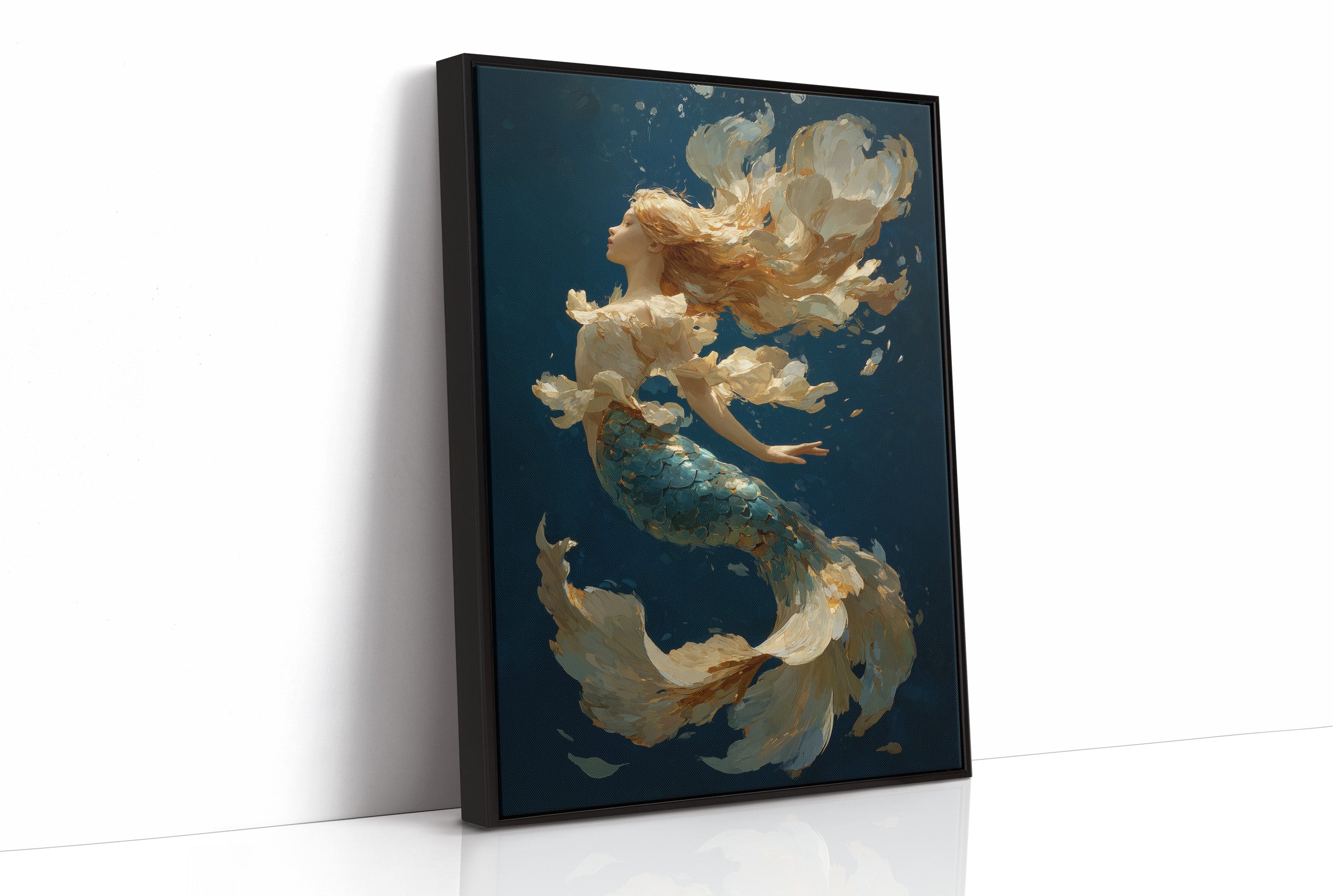 Seafoam Dances Through Teal Depths