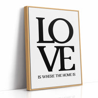 Love Is Where The Home Is Typography Print