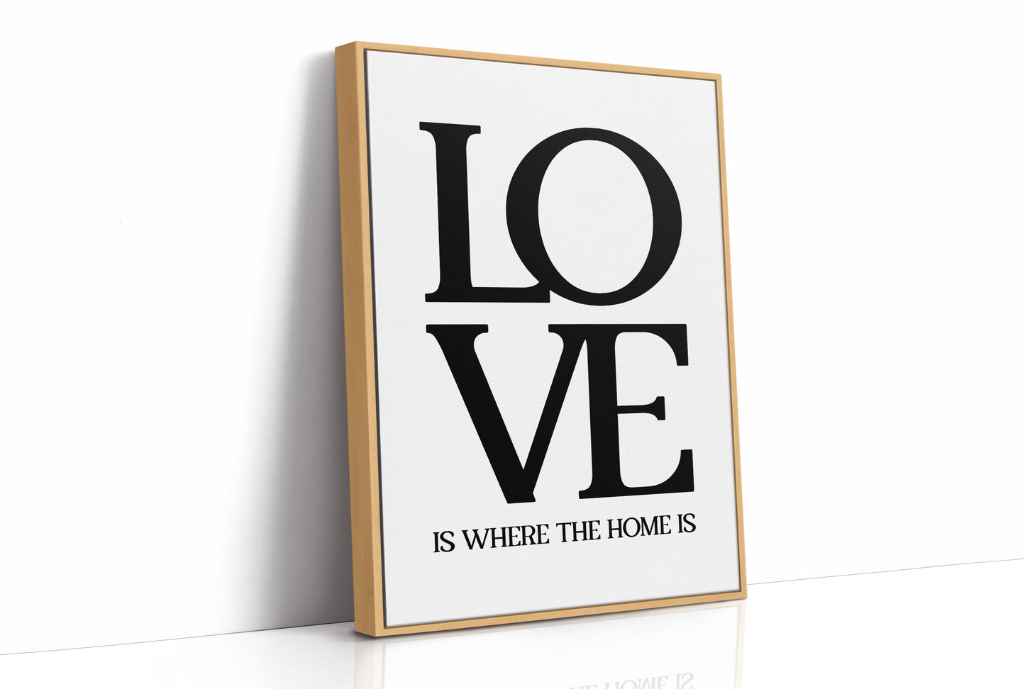 Love Is Where The Home Is Typography Print