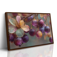 Grapes Spun From Amber Glass