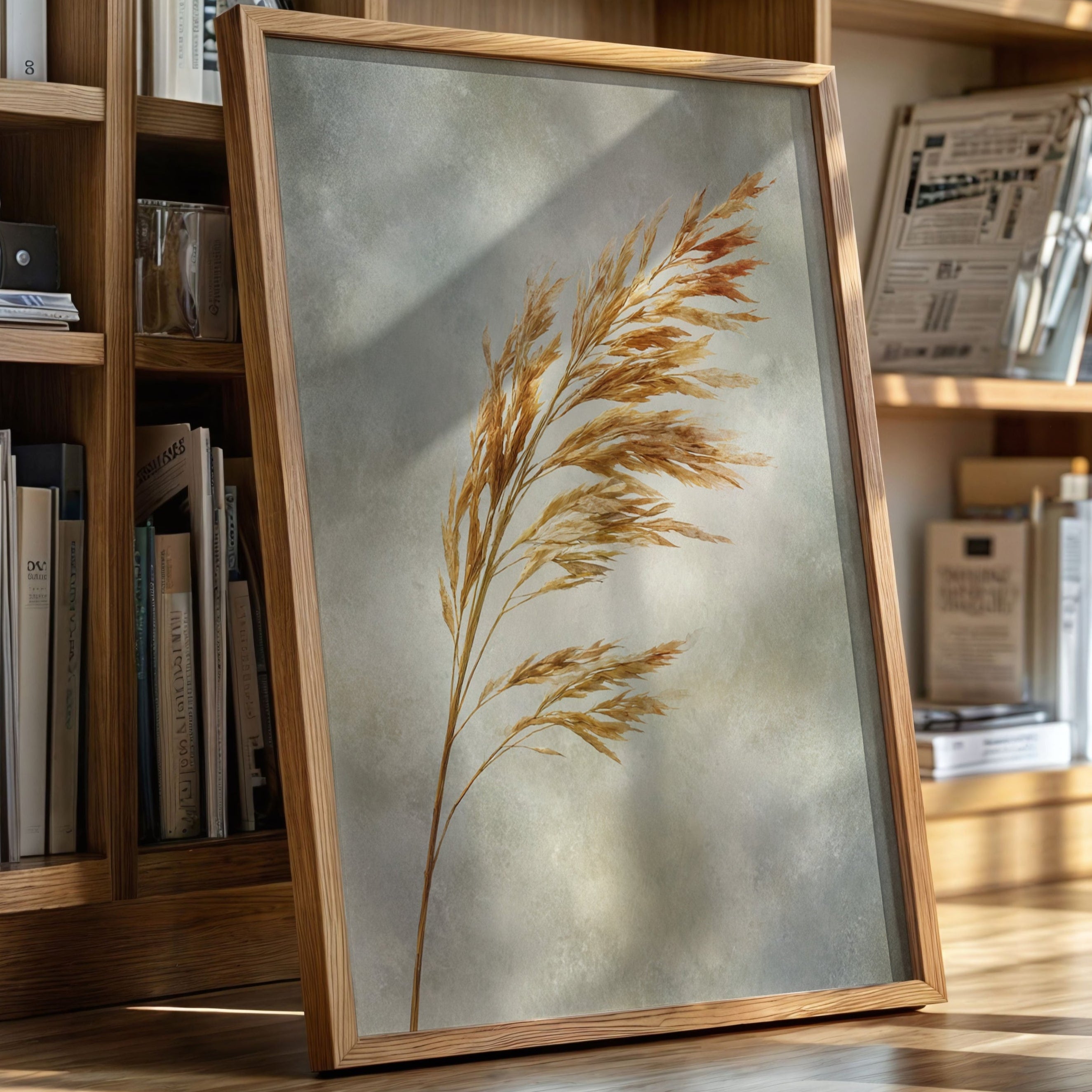 Golden Grains in Gentle Breeze