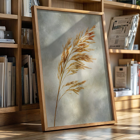 Golden Grains in Gentle Breeze