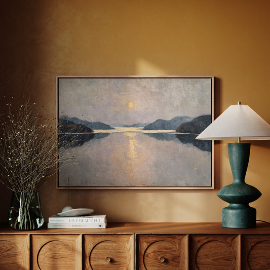 Moonlight Traces The Lake's Memory