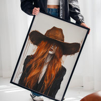 The Firebrand – Western Cowgirl Canvas Art
