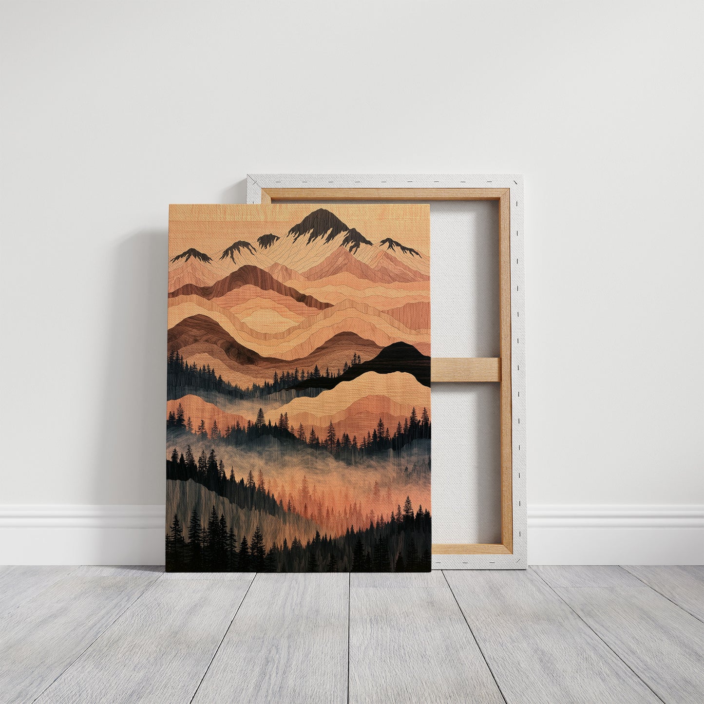 Woodgrain Peaks at Dusk