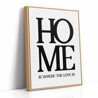 Home Is Where The Love Is Typography Print