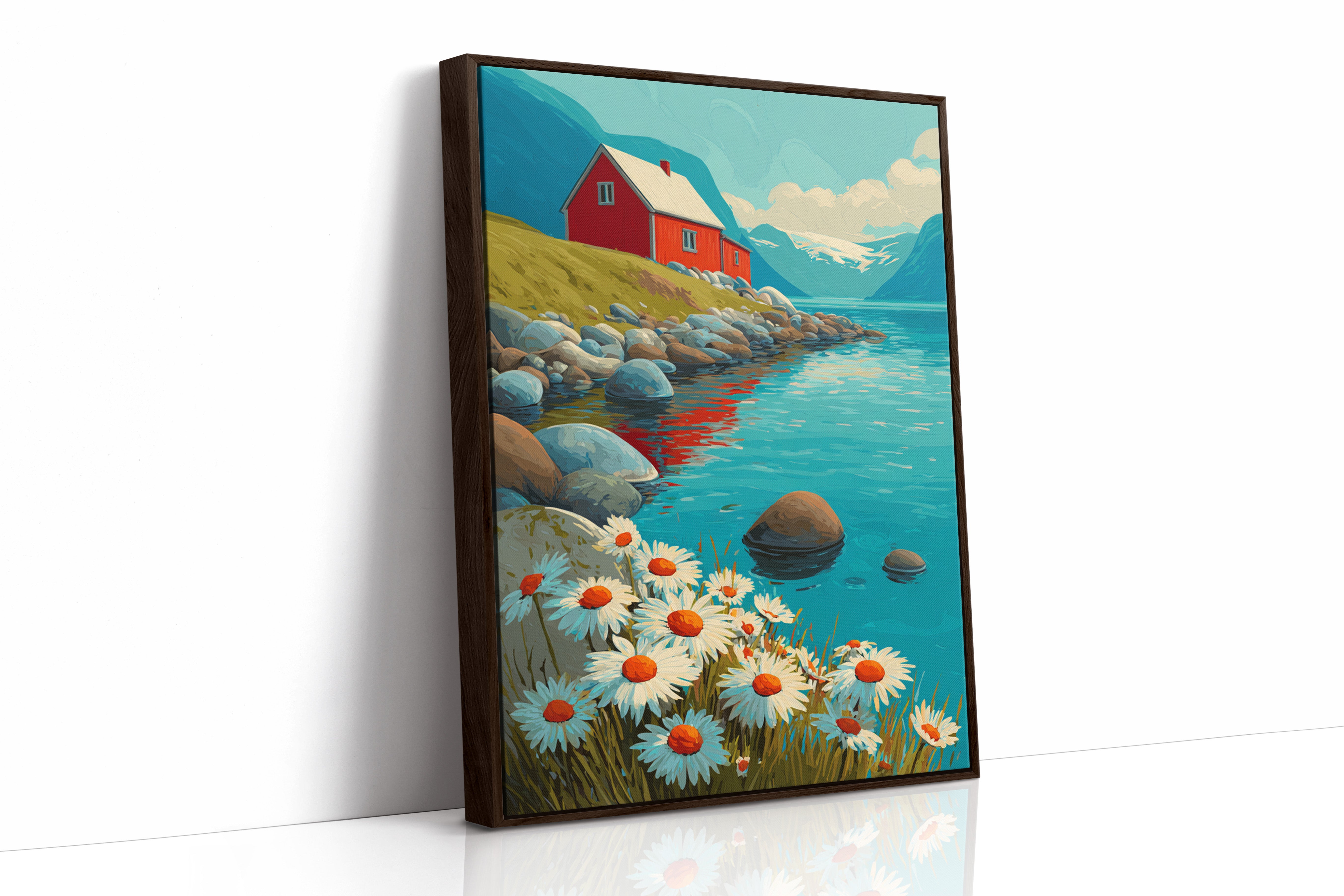 Nestled Among Daisies and Stones