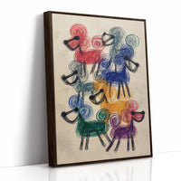 A Parade of Playful Poodles