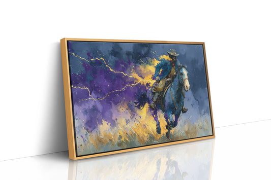 Cowboy in the Lightning Storm