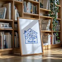 Cozy Letters Dance In Blue