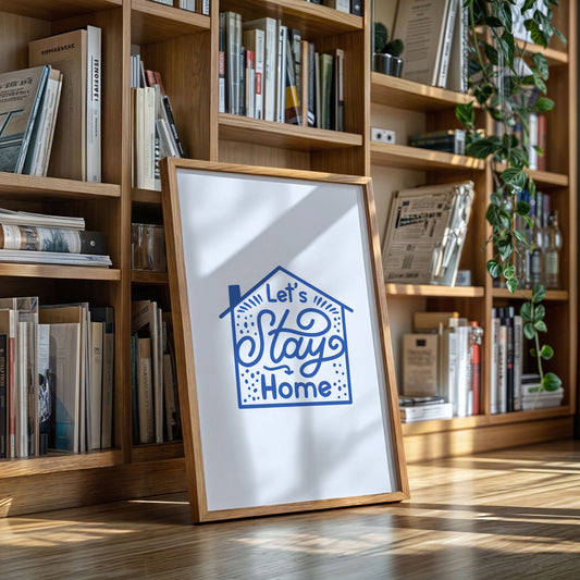 Cozy Letters Dance In Blue
