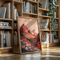 Mountains Embrace Their Floral Veil