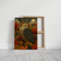 Autumn Moon Watches The Farmhouse