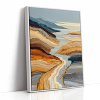 Desert Rivers Carve Golden Paths