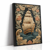 Tall Ships Among Baroque Blooms