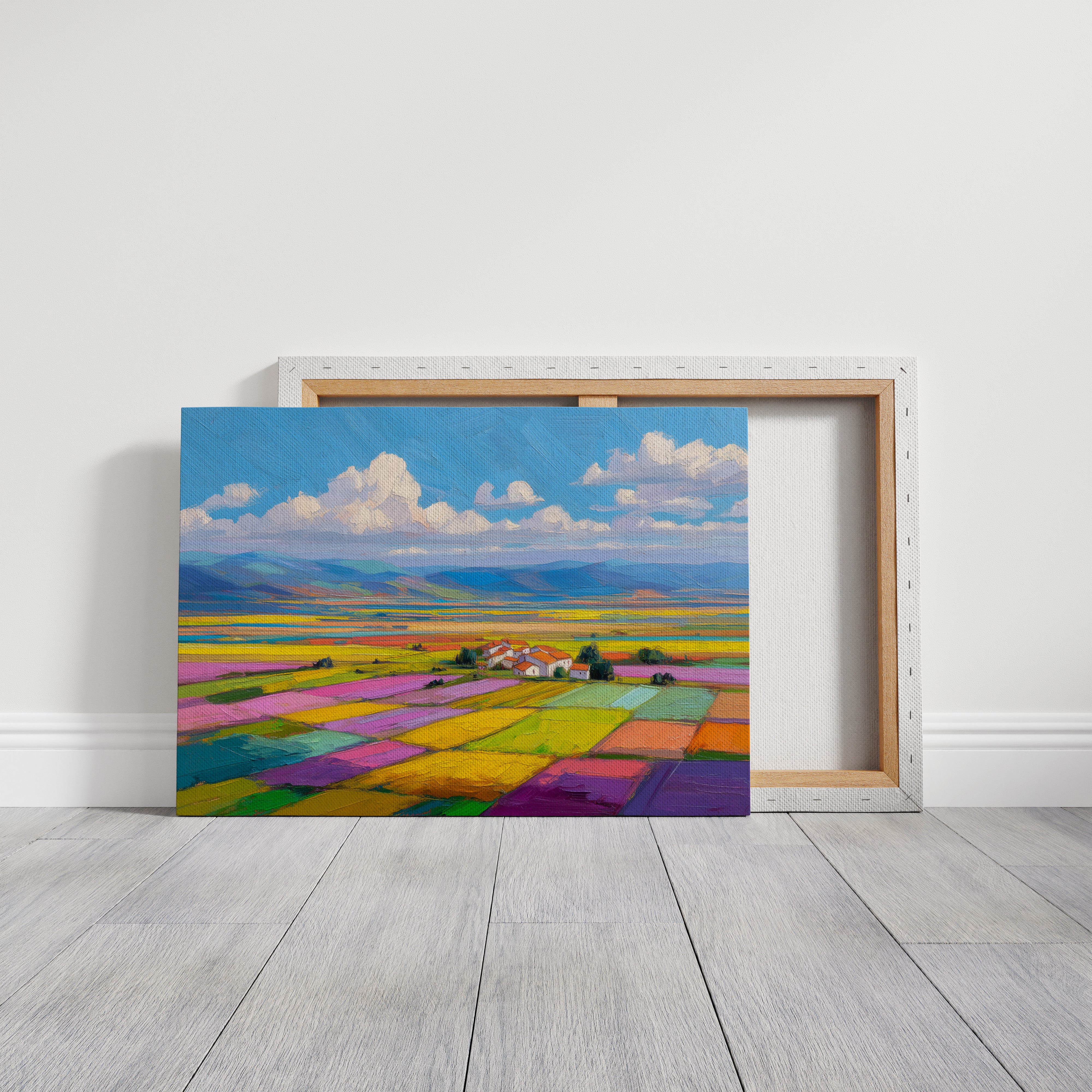 Patchwork Fields Dance In Spring