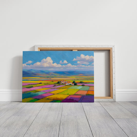 Patchwork Fields Dance In Spring
