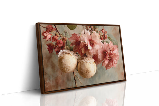 Camellias and Lace-Trimmed Gold