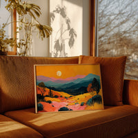 Valley Lights Beneath Moonlit Saguaros