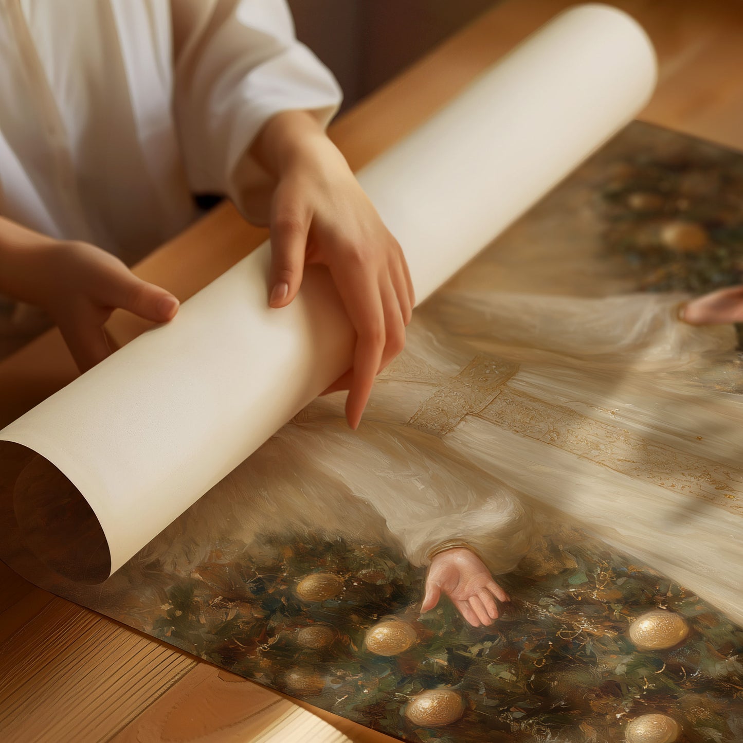 Golden Light Brings Christmas Peace