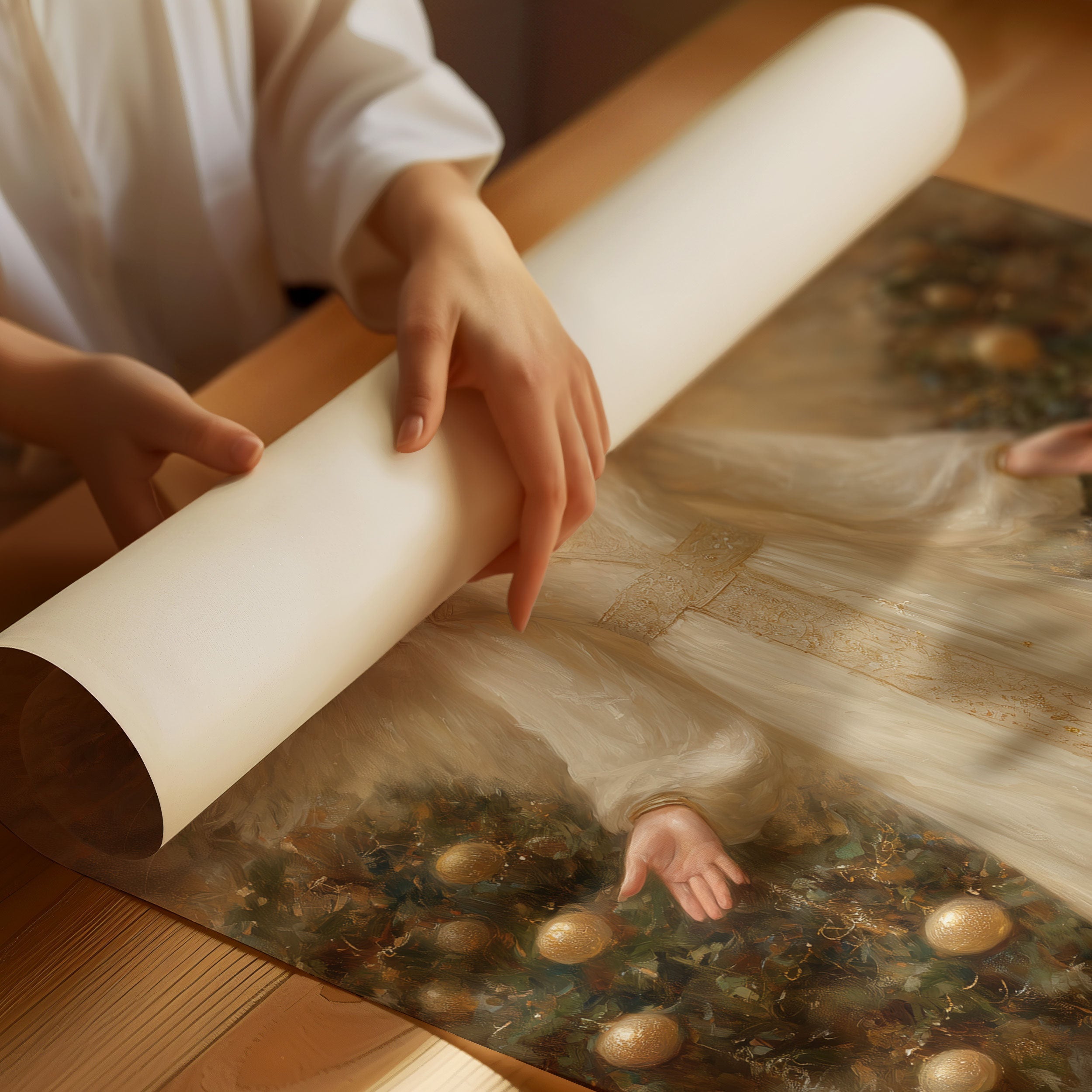 Golden Light Brings Christmas Peace