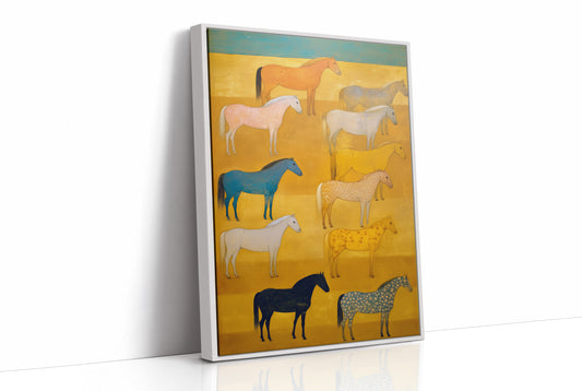 Wild Horses Meet The Golden Hour