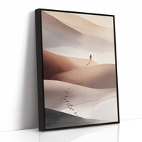 Solitary Journey Through Sand Waves