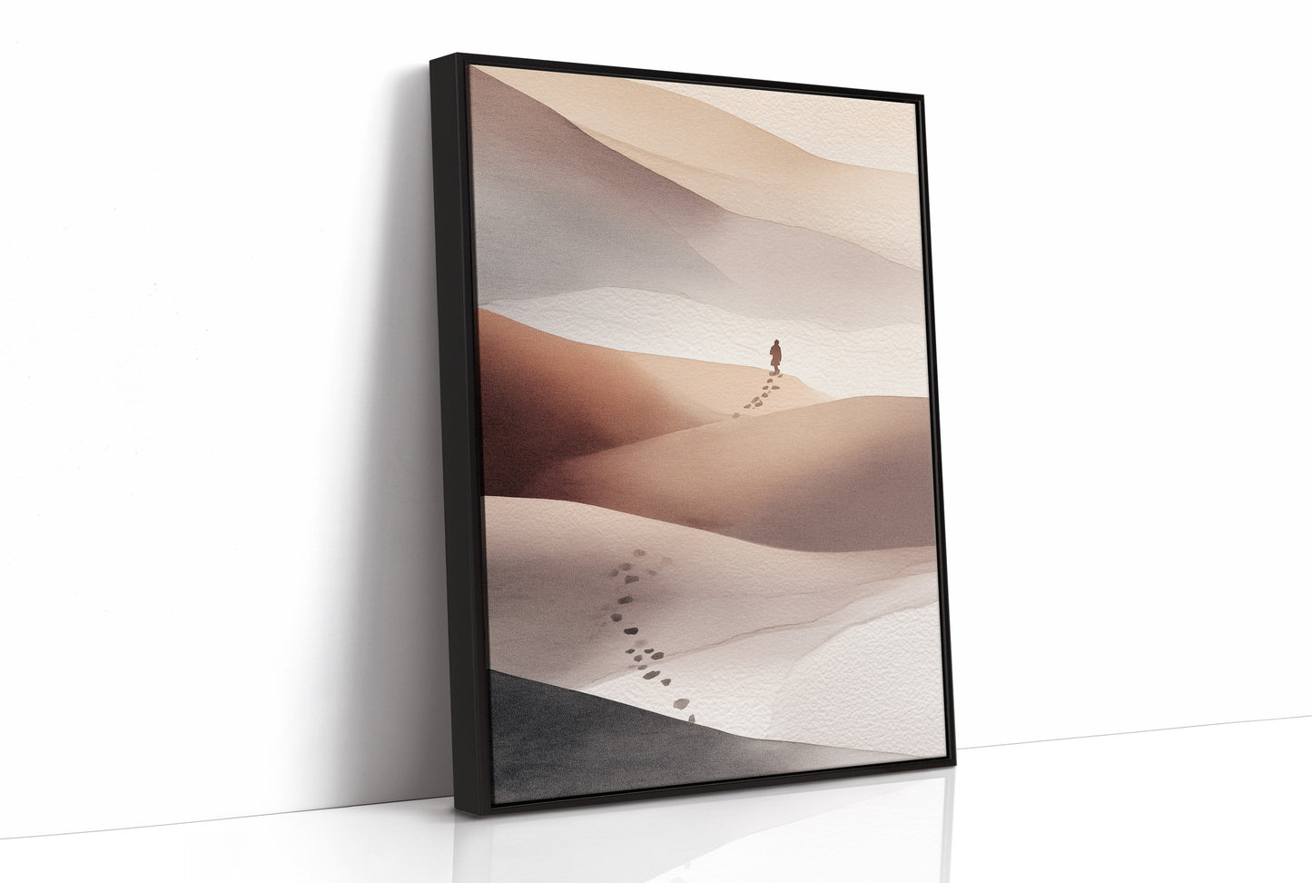 Solitary Journey Through Sand Waves