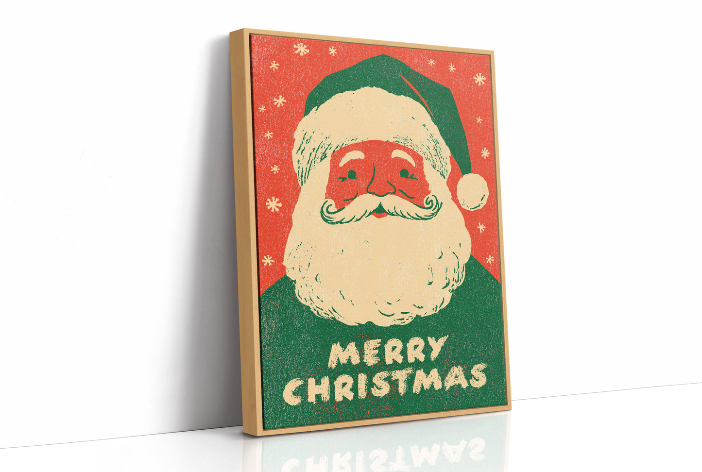 Merry Christmas Vintage Woodcut