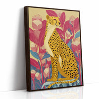 Elegance Among Vibrant Blooms