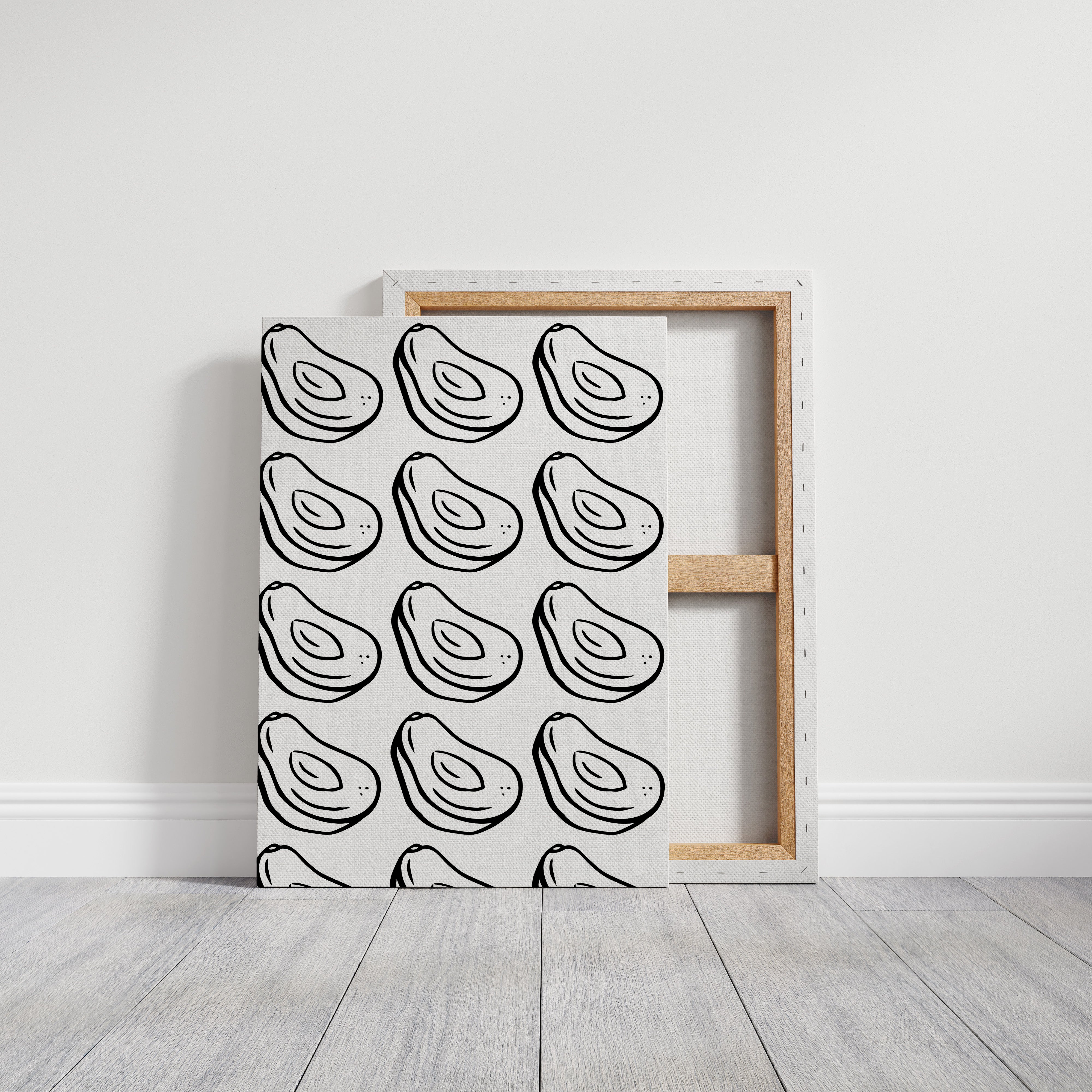 Avacado Dance In Black Lines
