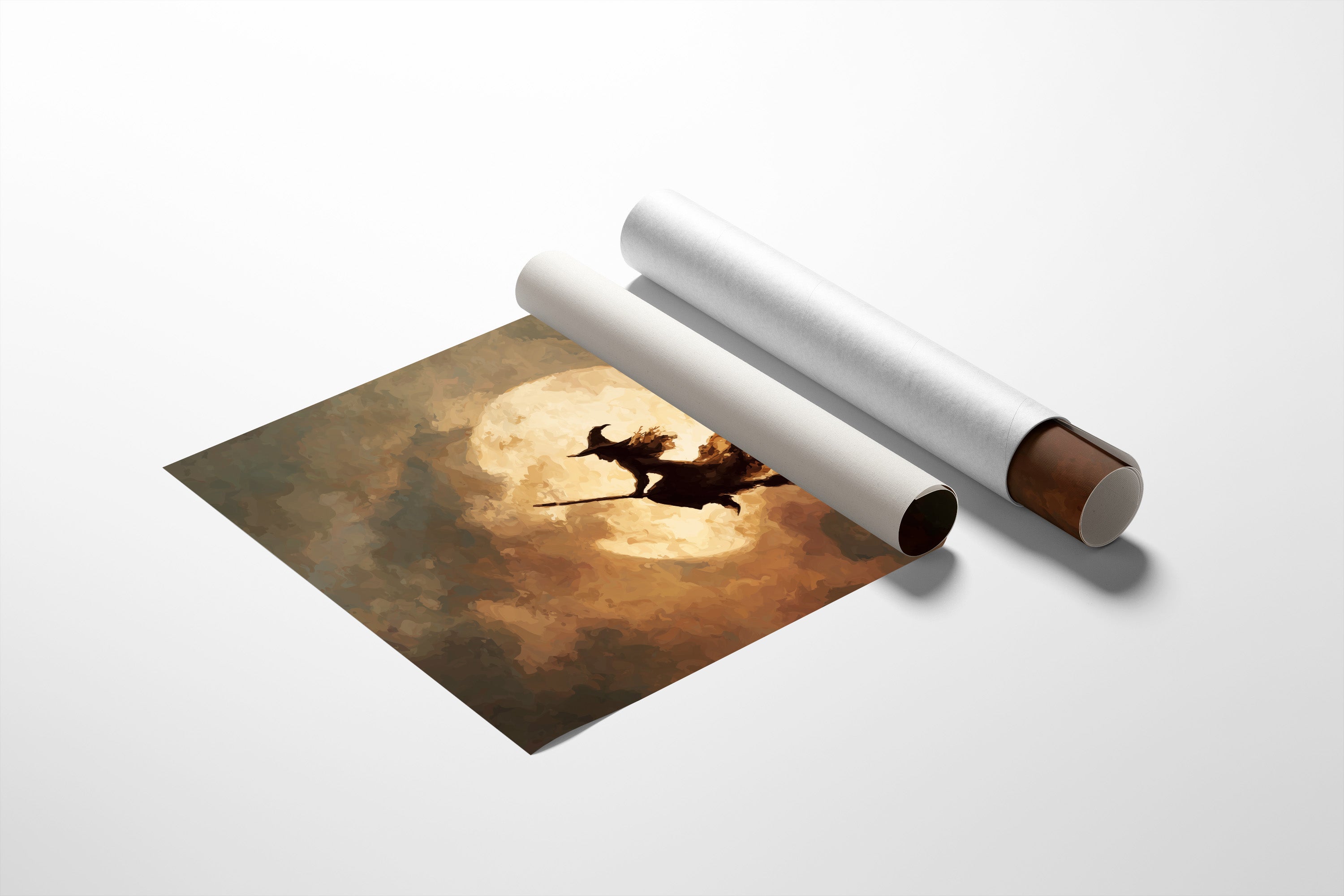 Autumn Flight Across Harvest Moon