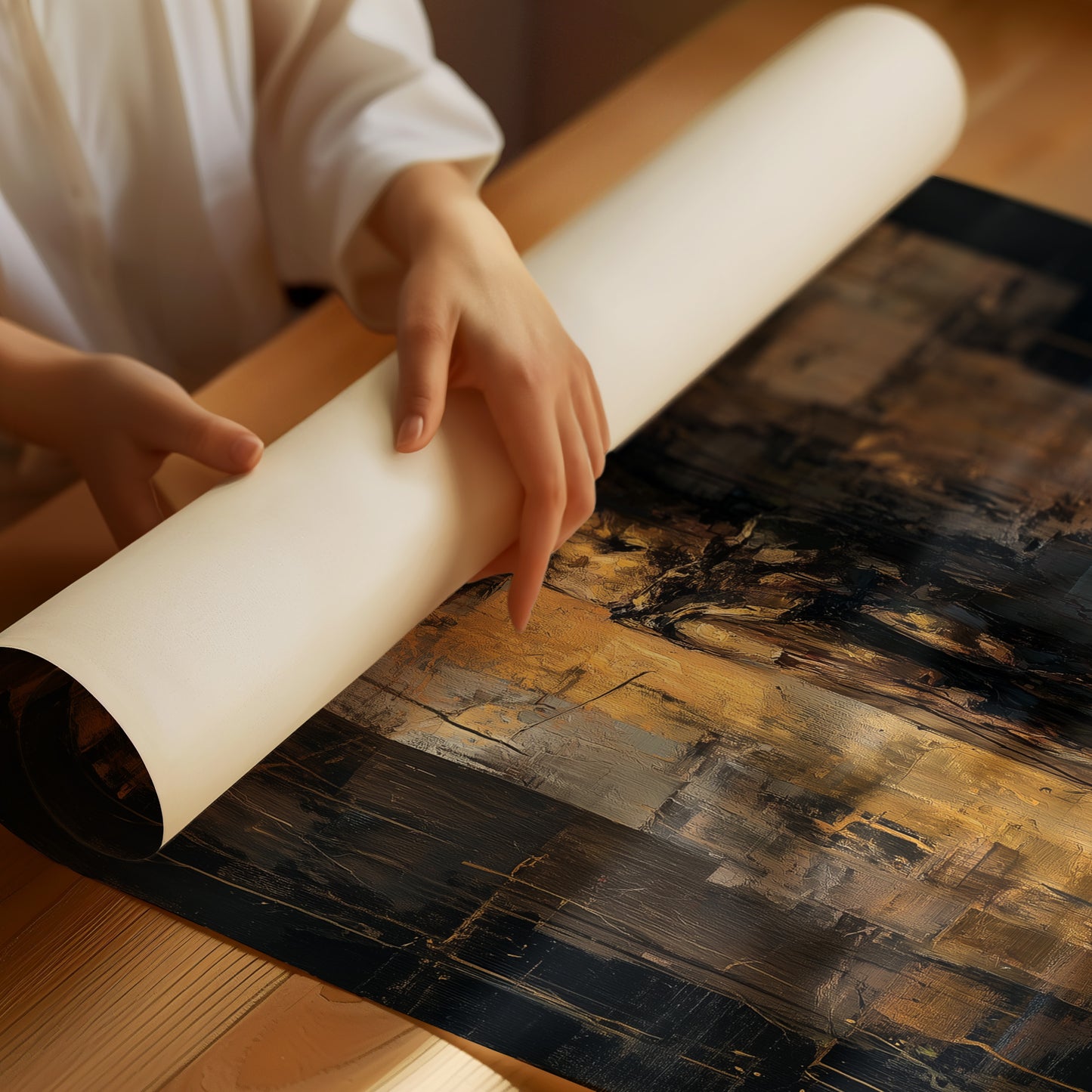 Faith Rendered In Golden Darkness