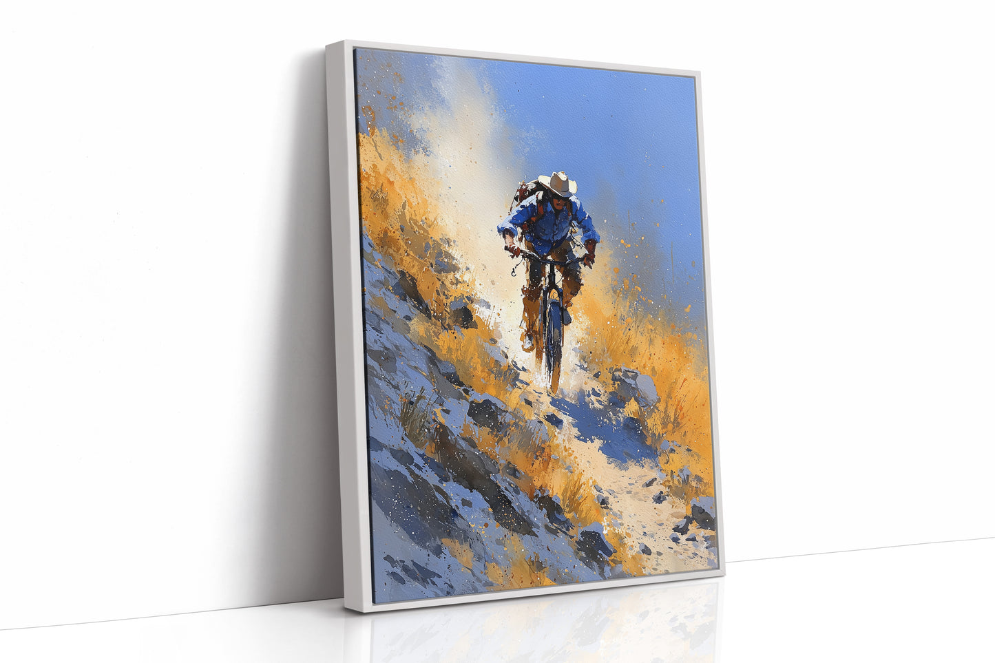 Downhill Through Golden Scrub