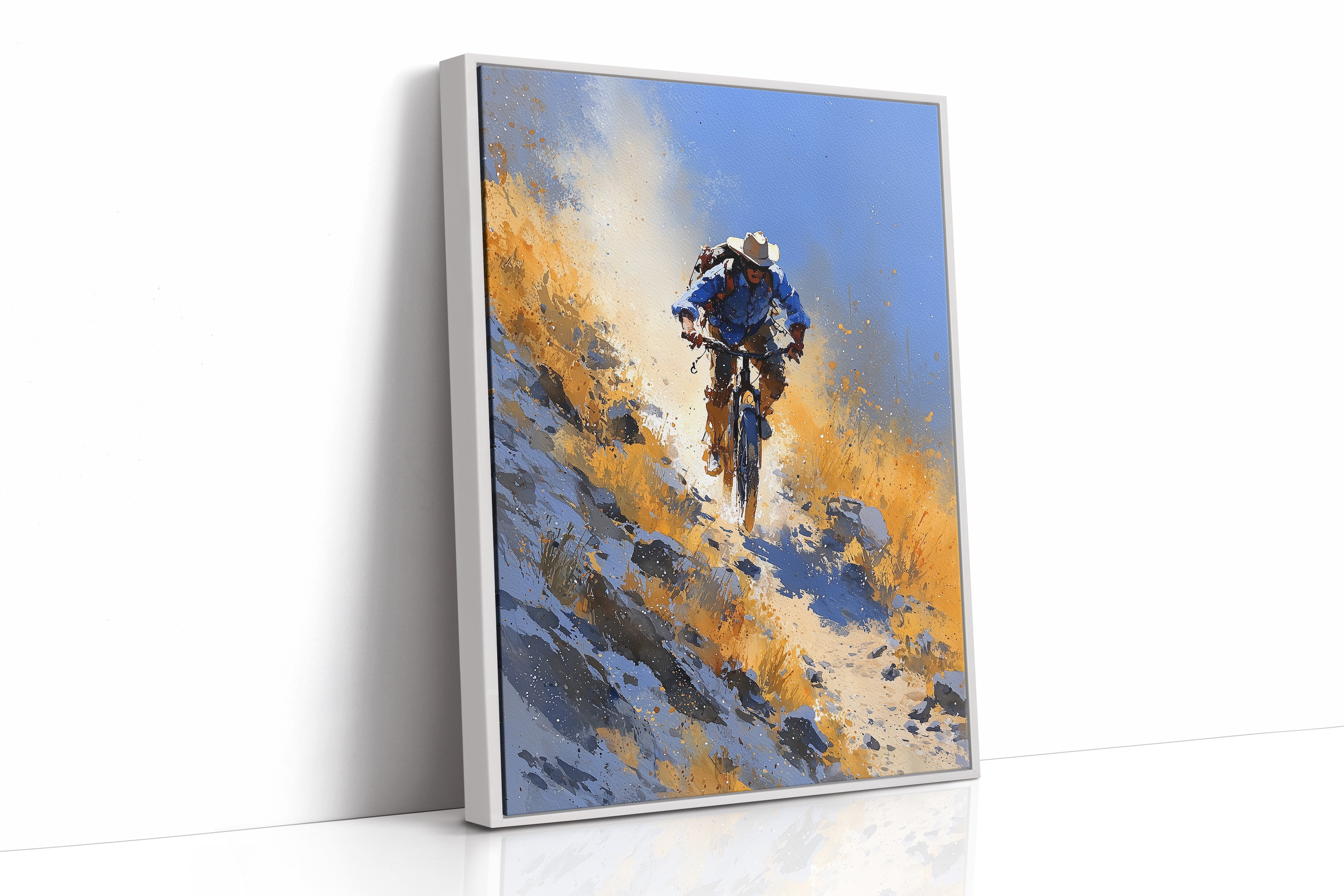 Downhill Through Golden Scrub