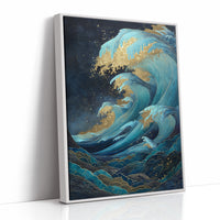 Ocean Waves Cast Golden Dreams